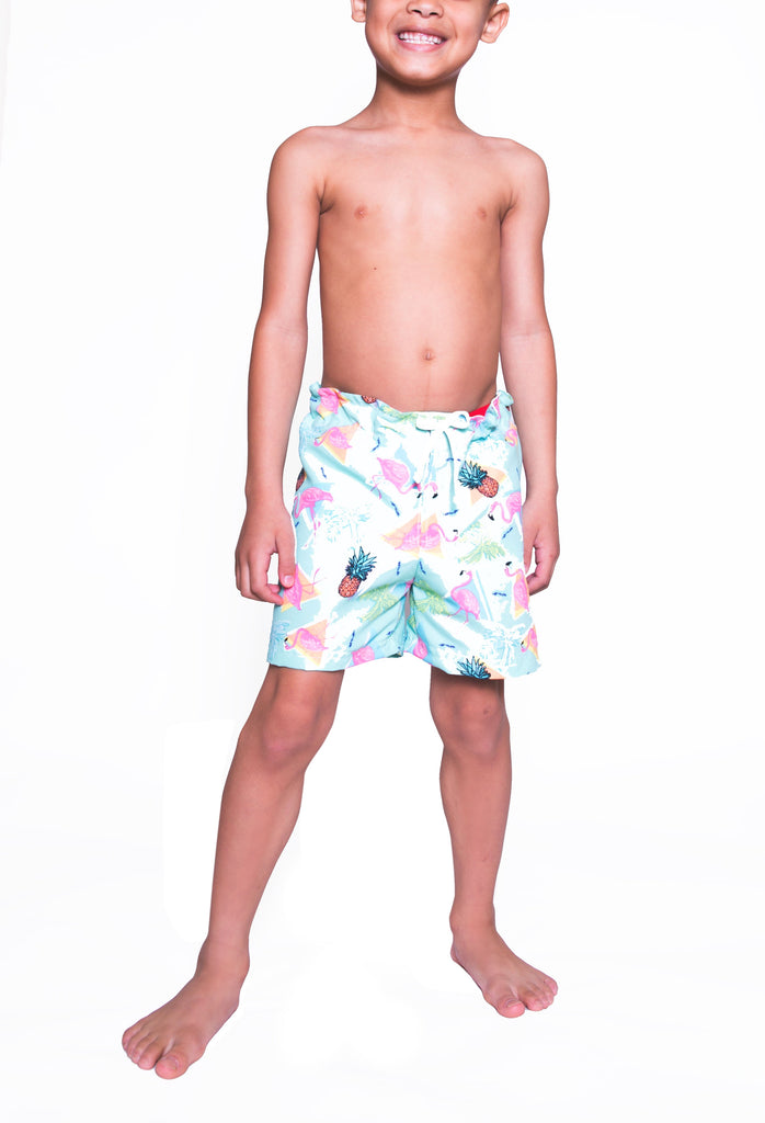 Adaptive Boys Flamingo Bermuda Shorts