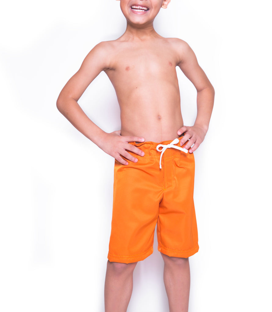 Adaptive Boys Long Orange Shorts